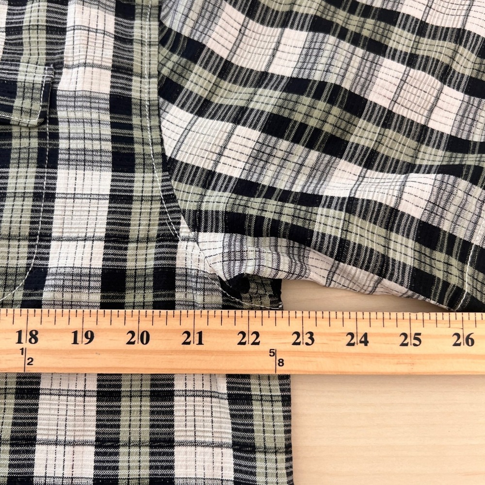 Tommy Bahama Button Up Shirt Mens Medium Green Plaid 100% Silk Original Fit - Picture 5 of 9
